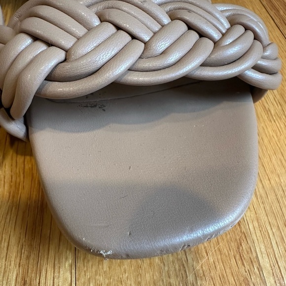 Dolce Vita Sanders Taupe Heeled Braided Sandals - Picture 6 of 8